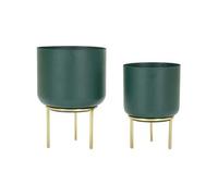 Mauro Ferretti - Set de 2 cache-pots en métal coloré Grent sour G