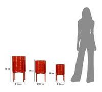 Mauro Ferretti - Set de 3 cache-pots en métal Archy