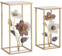 Mauro Ferretti set floral 2 pièces 36x36x70-30x30x60 cm multicolore