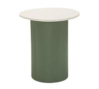 Mauro Ferretti Table basse Frankfurt Marble 40 x 42 x 45 cm Vert/blanc