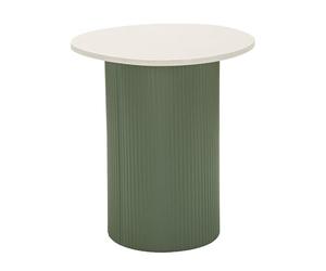 Mauro Ferretti Table basse Frankfurt Marble 40 x 42 x 45 cm Vert/blanc