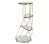 Mauro Ferretti table de téléphone Twisty Ø 38x86 cm or