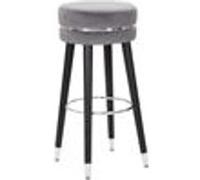 Mauro Ferretti - Tabouret de bar en tissu Paris 35 x 74 cm gris