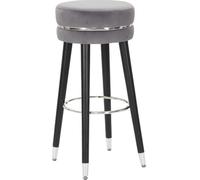 Mauro Ferretti tabouret de bar Paris Ø 35x74 cm gris noir