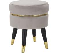 Mauro Ferretti tabouret Paris Ø 35x40,5 cm gris noir