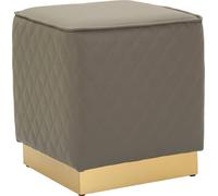 Mauro Ferretti Tabouret Sharon 35x35x38 cm gris-or