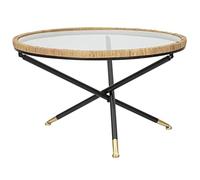 Table Basse Ronde "St Barth" 80cm Multicolore