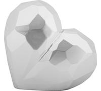 Mauro Ferretti Vase cœur 19x9x18 cm argent