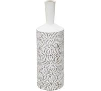 Mauro Ferretti Vase Nairobi bouteille Ø 15x49,5 cm blanc lavé