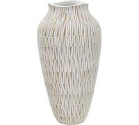 Mauro Ferretti Vase Stiky Ø 22x44 cm blanc doré