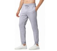 Mauro Kane Pantalon Jogging Homme Coton 100% Poches Zippées Coupe | Pantalon de Survêtement Doux et Respirant, Sécurisées et Taille Élastique - Confort pour Maison, Sport et Détente