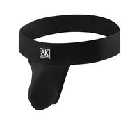 Mauro Kane String Homme Jockstrap Respirant Athlétique sous-vêtements Sportif Taille Basse Tanga Thong Underwear Noir XXL