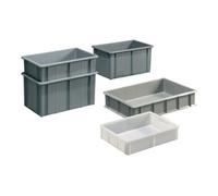 mauser Conteneur de transport gerbable ang. 20,0 l PE gris L600xl400xH123mm Quantité:1