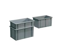 MAUSER conteneur de transport gerbable carré 19,0 l PE gris (9000450321)