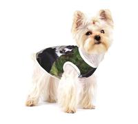 Mauvais Chien Border Collie,T-Shirt sans Manches en Coton pour Animaux de Compagnie, Gilet Respirant, Extensible et Doux,L