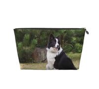 Mauvais Chien Border Collie, Trousse de Toilette Trousse de Maquillage Sac à cosmétiques Trousse de Toilette de Voyage Portable
