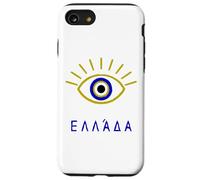 Mauvais œil Grec et « Grèce » écrits en Langue Grecque Coque pour iPhone SE (2020) / 7/8