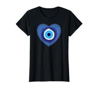 Mauvais œil Shirt Evil Eye Protection Amulette Cœur T-Shirt Graphique avec Valeur
