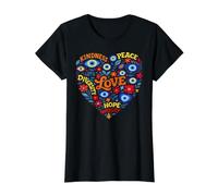 Mauvais œil Turc Paix gentillesse Amour Espoir diversité T-Shirt Graphique avec Valeur