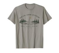 Mauvais Mensonge Bonne Attitude Drôle Golf Papa W nd T-Shirt