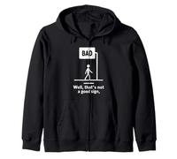 Mauvais Signe drôle Conception d'humour Minimal Sweat à Capuche
