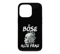 Mauvaise Femme Vintage tête de Mort avec Inscription Sarcastique. Coque pour iPhone 13 Pro