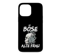 Mauvaise Femme Vintage tête de Mort avec Inscription Sarcastique. Coque pour iPhone 13 Pro Max