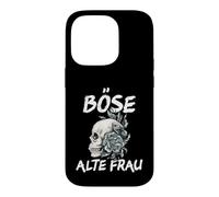 Mauvaise Femme Vintage tête de Mort avec Inscription Sarcastique. Coque pour iPhone 14 Pro