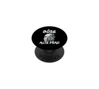 Mauvaise Femme Vintage tête de Mort avec Inscription Sarcastique. PopSockets PopGrip Adhésif