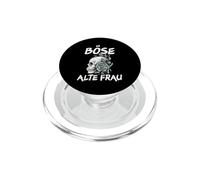 Mauvaise Femme Vintage tête de Mort avec Inscription Sarcastique. PopSockets PopGrip pour MagSafe