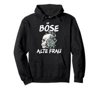 Mauvaise Femme Vintage tête de Mort avec Inscription Sarcastique. Sweat à Capuche
