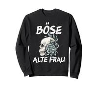 Mauvaise Femme Vintage tête de Mort avec Inscription Sarcastique. Sweatshirt