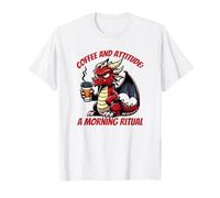 Mauvaise humeur dragon café rituel du matin T-Shirt