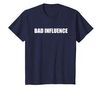 Mauvaise Influence T-Shirt, Enfant, Bleu Marine, 4 Ans
