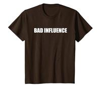 Mauvaise Influence T-Shirt, Enfant, Marron, 12 Ans