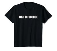 Mauvaise Influence T-Shirt, Enfant, Noir, 10 Ans