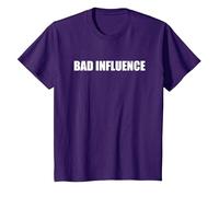 Mauvaise Influence T-Shirt, Enfant, Violet, 4 Ans