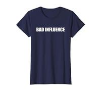 Mauvaise Influence T-Shirt, Femme, Bleu Marine, L