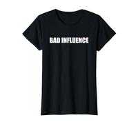 Mauvaise Influence T-Shirt, Femme, Noir, S
