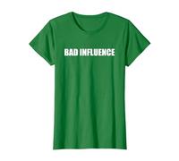 Mauvaise Influence T-Shirt, Femme, Vert Kelly, 3XL