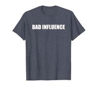 Mauvaise Influence T-Shirt, Homme, Bleu Chiné, S