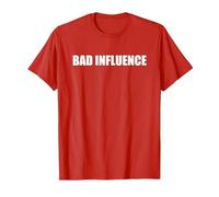 Mauvaise Influence T-Shirt, Homme, Rouge, 3XL