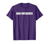 Mauvaise Influence T-Shirt, Homme, Violet, XXL