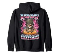 Mauvaise journée pour être Un Hotdog | Funny Cat Military Sweat à Capuche