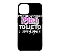 Mauvaise Personne pour mentir à l'humour du Crime véritable d'enquête Coque pour iPhone 13