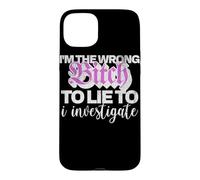 Mauvaise Personne pour mentir à l'humour du Crime véritable d'enquête Coque pour iPhone 15 Plus