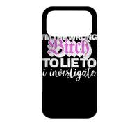 Mauvaise Personne pour mentir à l'humour du Crime véritable d'enquête Coque pour iPhone 17 Pro Max