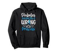 Mauvaise Princesse Filles guerrière diabétique drôle Type 1 diabète Sweat à Capuche