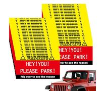 Mauvaises notes de stationnement | 50x Multi -Raisons pour infraction - Cartes drôles de violation de stationnement, sermons de stationnement ridicules, cartes d'infraction de stationnement pour