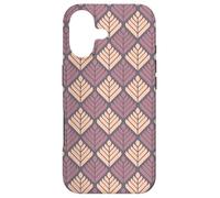 Mauve Dusty Pink Leaf Petal Layered Geometric Pattern Coque pour iPhone 17